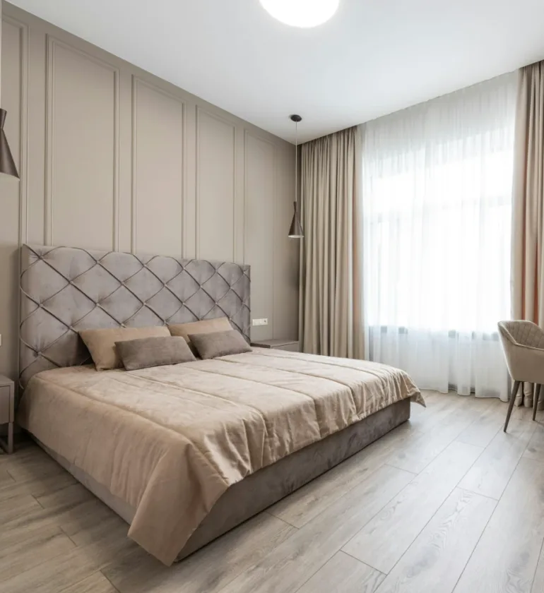 Elegant Bedroom Flooring and Interior Design