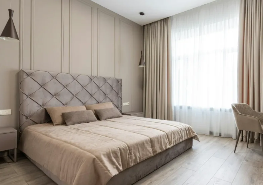 Elegant Bedroom Flooring and Interior Design