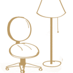 Decorative lamp icon