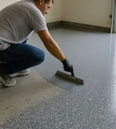 Epoxy flooring installation