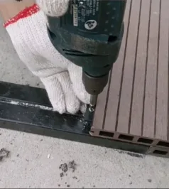 WPC decking installation