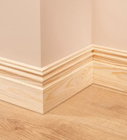 Wooden skirting board