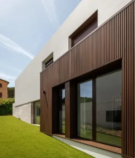 black wood cladding