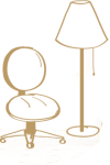 Decorative lamp icon